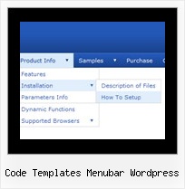 Code Templates Menubar Wordpress Menu Horizontal Xml Cross
