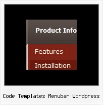 Code Templates Menubar Wordpress Dynamic Menu Html