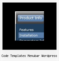 Code Templates Menubar Wordpress Cross Browser