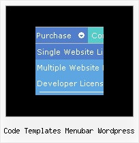 Code Templates Menubar Wordpress Mouse Over Transparency