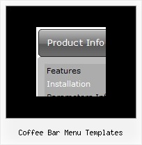 Coffee Bar Menu Templates Dhtml Onmouseover Menu Animated
