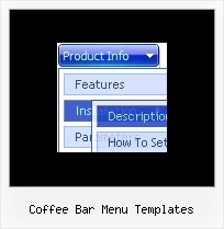 Coffee Bar Menu Templates Crossbrowser Transparency