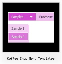Coffee Shop Menu Templates Tutorial Javascript Popup Menu