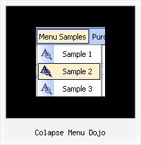 Colapse Menu Dojo Dropdown Java Script Menu