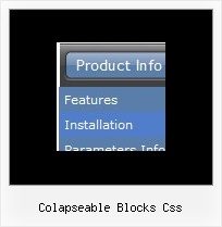 Colapseable Blocks Css Menu Fireworks