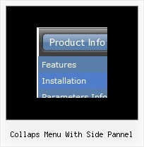 Collaps Menu With Side Pannel Foldout Menus