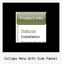 Collaps Menu With Side Pannel Cascading Javascript Menu Example