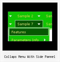 Collaps Menu With Side Pannel Transparent Menu Bars Using Javascript