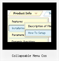 Collapsable Menu Css Drop Down Menu Java Script