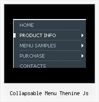 Collapsable Menu Thenine Js Menubar Examples