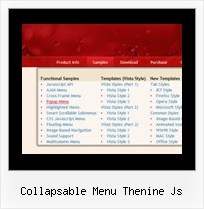 Collapsable Menu Thenine Js Horizontal Navbar