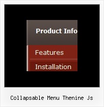 Collapsable Menu Thenine Js Transparent Dropdown Menu
