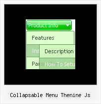 Collapsable Menu Thenine Js Javascript Web Menu Pulldown