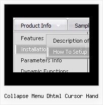 Collapse Menu Dhtml Cursor Hand Menu Javascript Xp