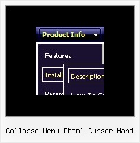 Collapse Menu Dhtml Cursor Hand Expandable Menu Icons