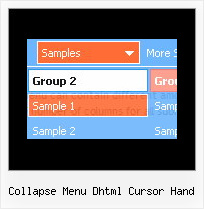 Collapse Menu Dhtml Cursor Hand Xp Styles Bar Icons