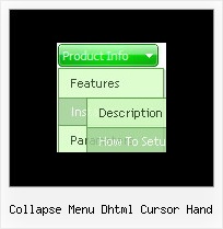 Collapse Menu Dhtml Cursor Hand Html Pull Down Fade Menu