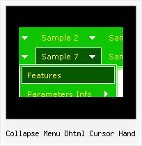 Collapse Menu Dhtml Cursor Hand Example Of Javascript Menu