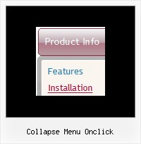 Collapse Menu Onclick Javascript State Pulldown