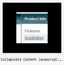 Collapsible Content Javascript With Arrow Html Css Menu