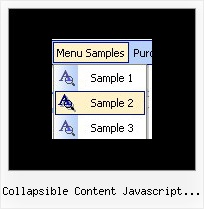 Collapsible Content Javascript With Arrow Scripts Menu