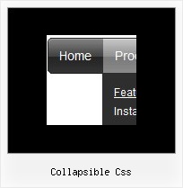 Collapsible Css Dynamic Html Simple Menu Mouseover