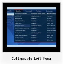 Collapsible Left Menu Dhtml Slide Tree Menu