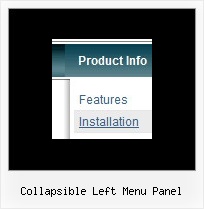 Collapsible Left Menu Panel Office Xp Dhtml Menu