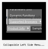 Collapsible Left Side Menu Javascript Css Dynamic Menu Java Example