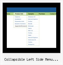 Collapsible Left Side Menu Javascript Css Drop Down Javascript Sample Code