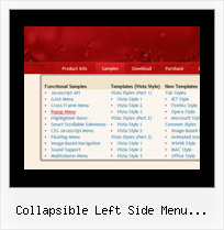 Collapsible Left Side Menu Javascript Css Create Submenus For Navigation Bar