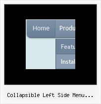 Collapsible Left Side Menu Javascript Css Dhtml Cascading Menu