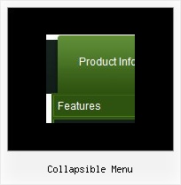 Collapsible Menu Drop Down Menu Button