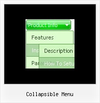 Collapsible Menu Floating Web Menu