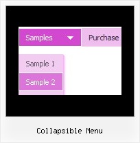 Collapsible Menu Sliding Pull Down Menu