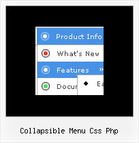 Collapsible Menu Css Php Javascript Absolute Position