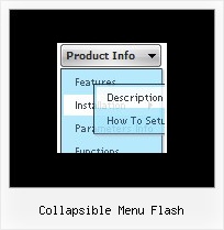 Collapsible Menu Flash Drop Down Navigation Buttons