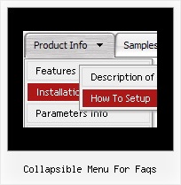 Collapsible Menu For Faqs Website Tab Menu Script
