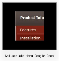 Collapsible Menu Google Docs Horizontal Drop Down Menus