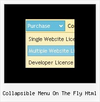 Collapsible Menu On The Fly Html Styles Fireworks