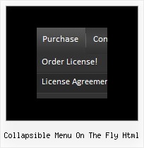 Collapsible Menu On The Fly Html Menu Example On Mouse Over