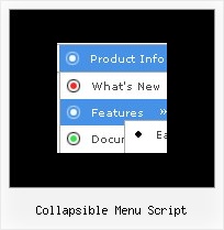 Collapsible Menu Script Top Navigation Bar Javascript