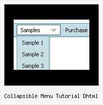 Collapsible Menu Tutorial Dhtml Example Script Sliding Menu Bar