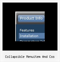 Collapsible Menuitem And Css Website Design Navigation