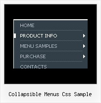 Collapsible Menus Css Sample Vertical Navigation Tab Example
