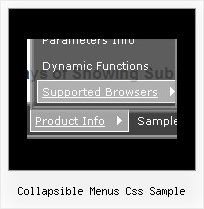 Collapsible Menus Css Sample Menu Systems