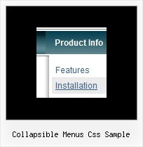 Collapsible Menus Css Sample Transparent Dhtml Men C Bc