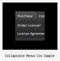 Collapsible Menus Css Sample Transparent