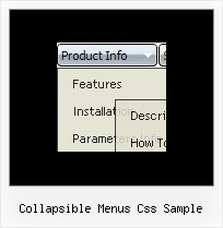 Collapsible Menus Css Sample Menus Desplegables En Un Top Frame