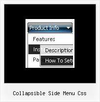 Collapsible Side Menu Css Transparent Window Dhtml Example